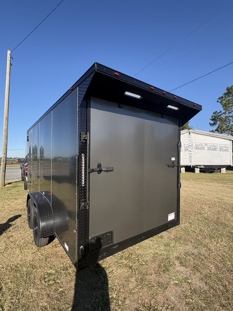 New 2026 South River 7x16TA 7' Height Blackout Rear Wing Spoiler Cargo / Enclosed Trailer