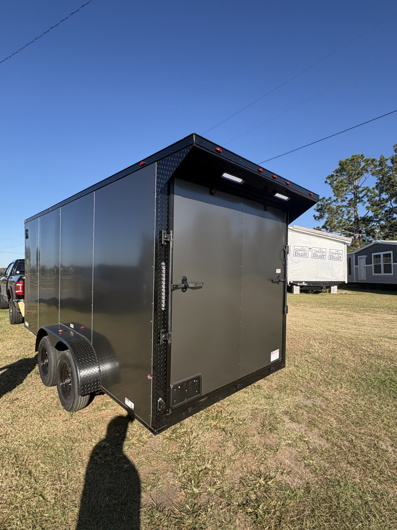 New 2026 South River 7x16TA 7' Height Blackout Rear Wing Spoiler Cargo / Enclosed Trailer