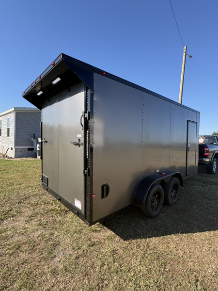 New 2026 South River 7x16TA 7' Height Blackout Rear Wing Spoiler Cargo / Enclosed Trailer