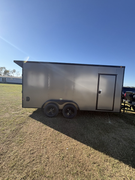 New 2026 South River 7x16TA 7' Height Blackout Rear Wing Spoiler Cargo / Enclosed Trailer