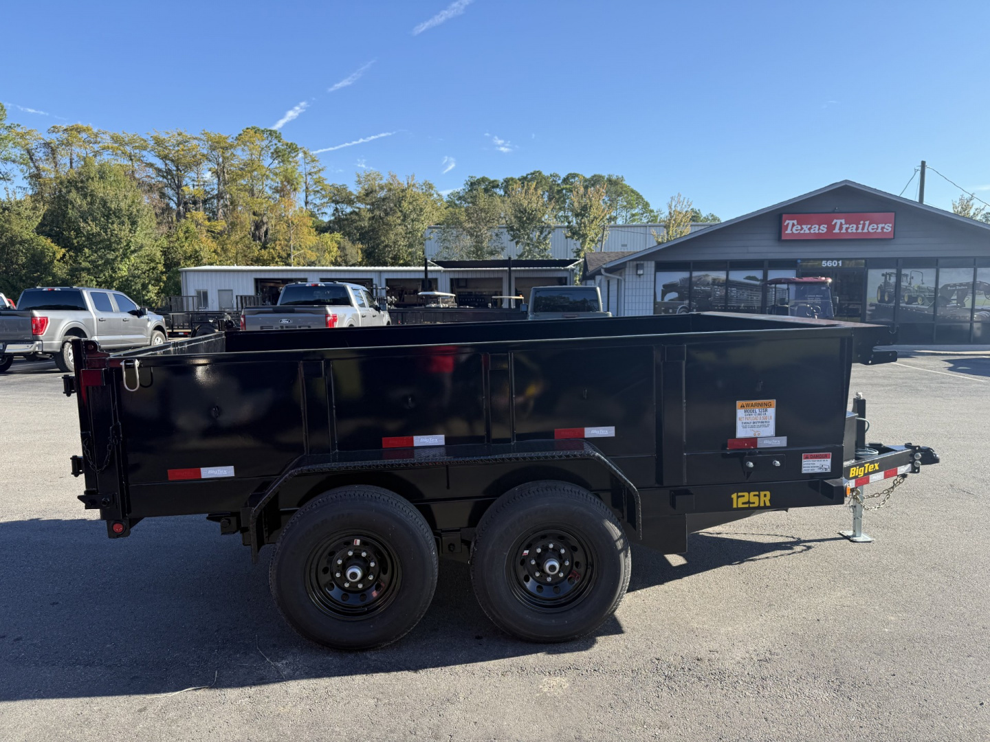 New 12SR-12XLBK6SIR Big Tex 7' X 12' Dump Trailer w/ 6' Ramps & Combo Rear Gate
