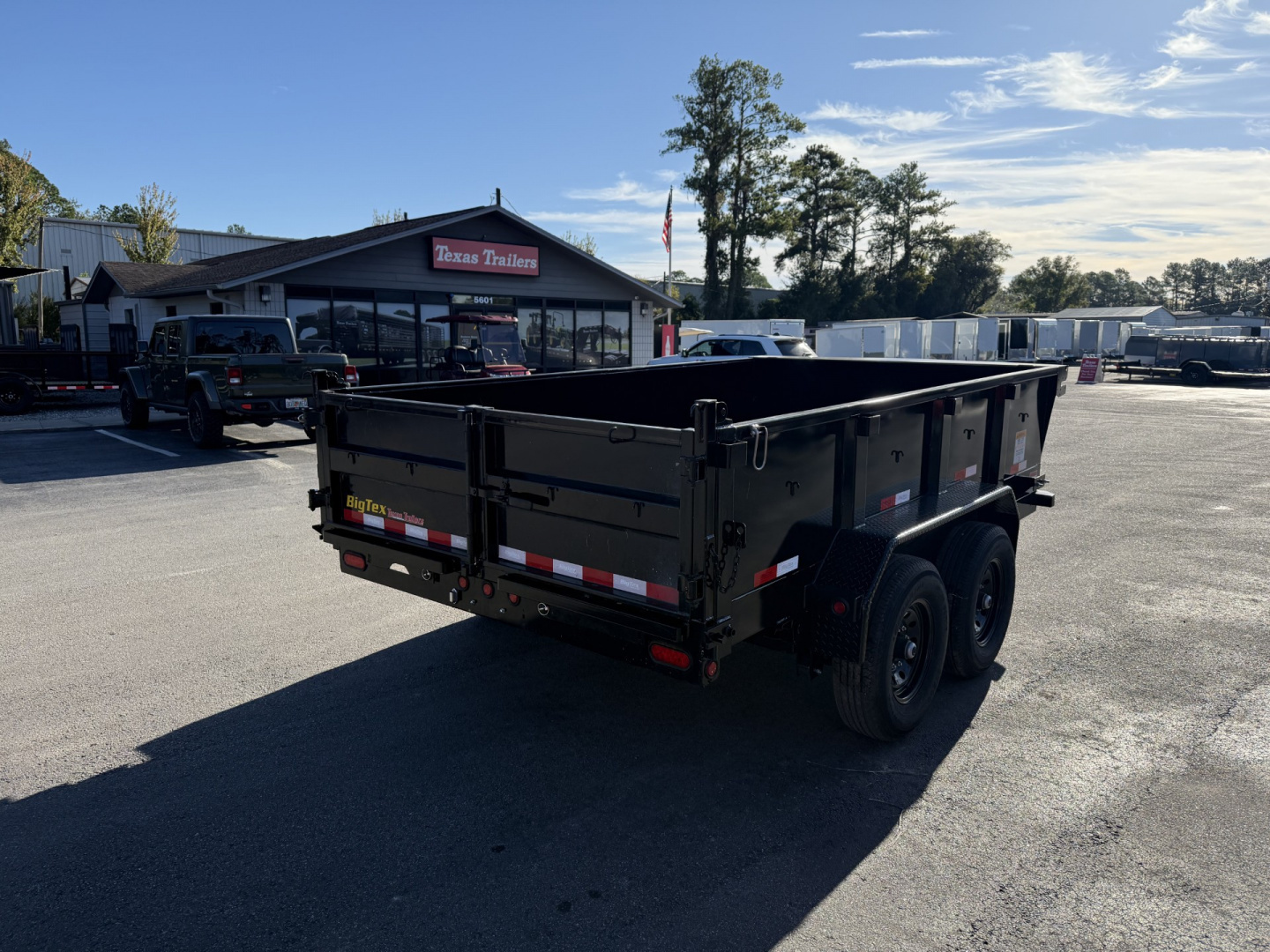 New 12SR-12XLBK6SIR Big Tex 7' X 12' Dump Trailer w/ 6' Ramps & Combo Rear Gate