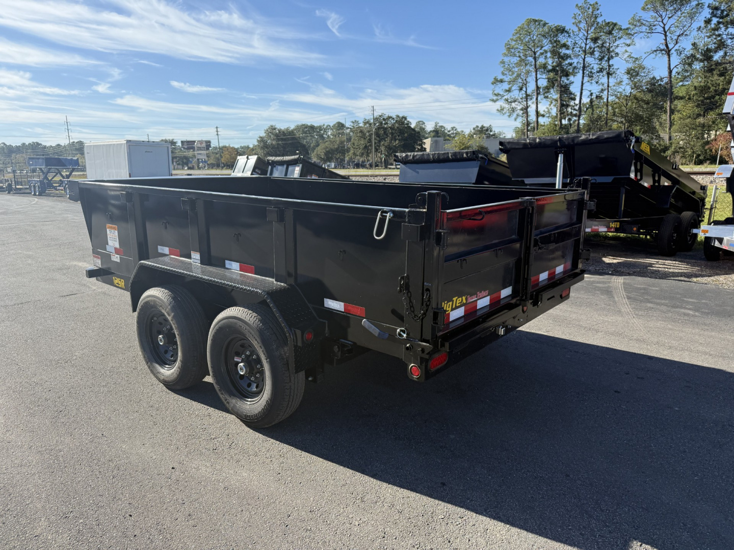 New 12SR-12XLBK6SIR Big Tex 7' X 12' Dump Trailer w/ 6' Ramps & Combo Rear Gate