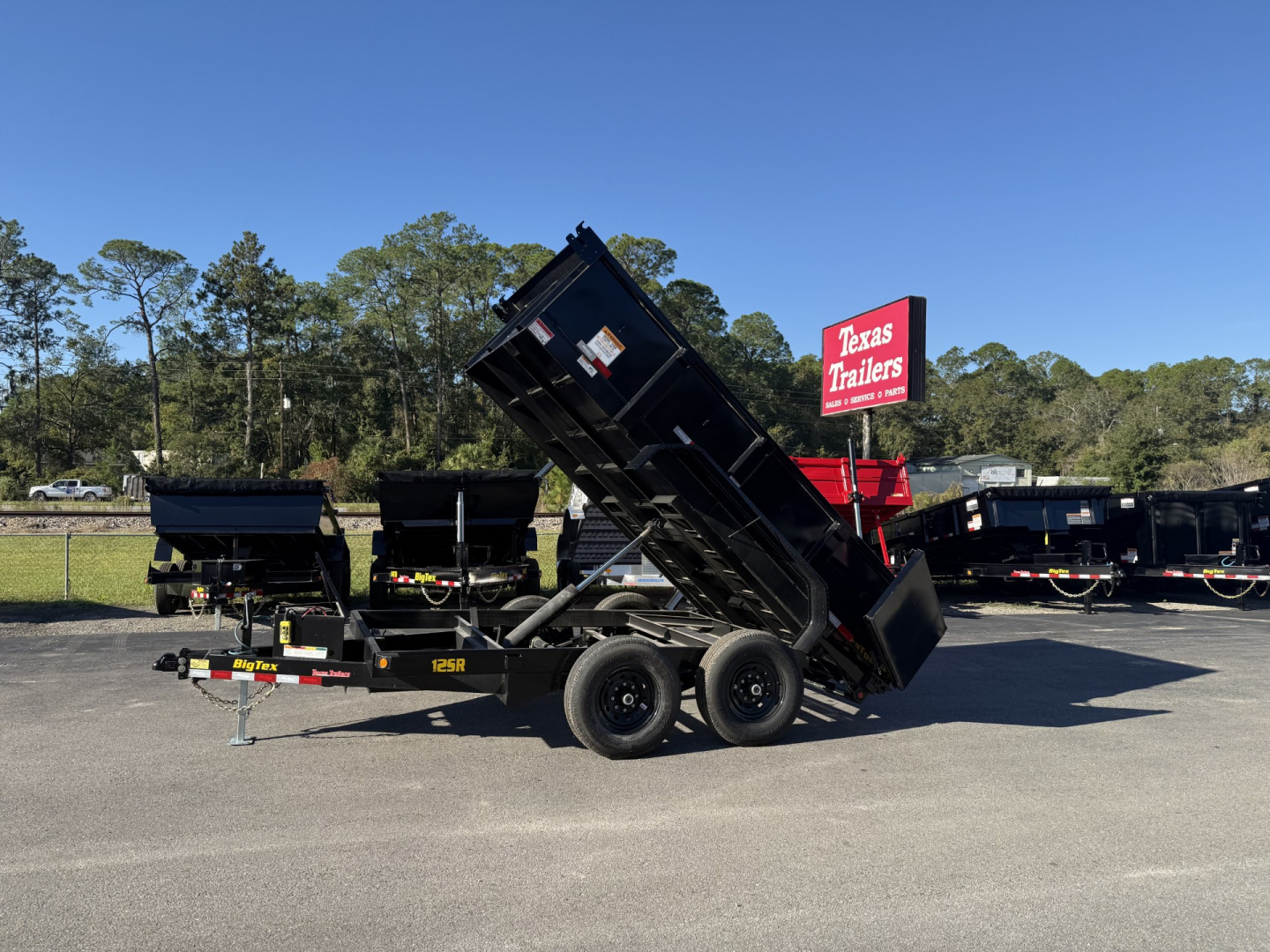 New 12SR-12XLBK6SIR Big Tex 7' X 12' Dump Trailer w/ 6' Ramps & Combo Rear Gate