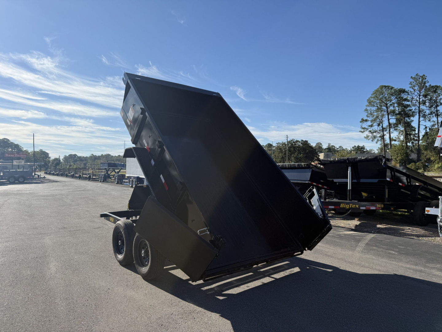 New 12SR-12XLBK6SIR Big Tex 7' X 12' Dump Trailer w/ 6' Ramps & Combo Rear Gate