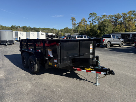 New 12SR-12XLBK6SIR Big Tex 7' X 12' Dump Trailer w/ 6' Ramps & Combo Rear Gate