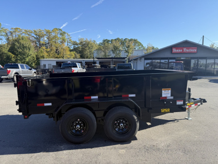 New 12SR-12XLBK6SIR Big Tex 7' X 12' Dump Trailer w/ 6' Ramps & Combo Rear Gate