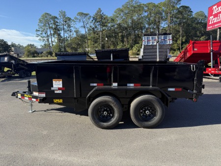 New 12SR-12XLBK6SIR Big Tex 7' X 12' Dump Trailer w/ 6' Ramps & Combo Rear Gate