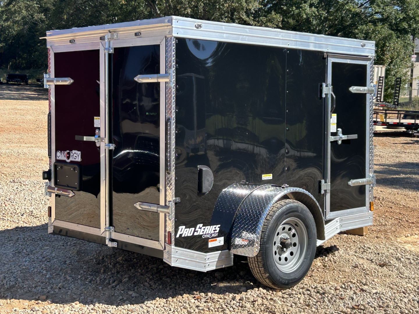 New 2026 Cynergy Cargo 5x8 Enclosed Trailer Barn Door