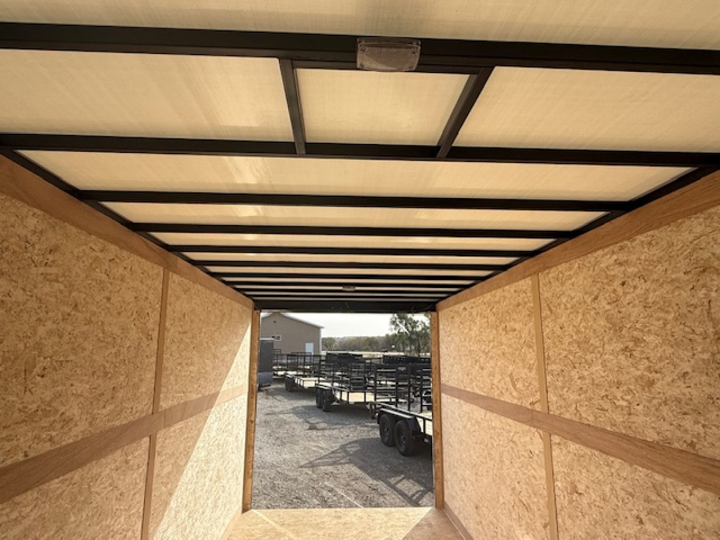 New 2026 Cross White 7'x16' 7k Alpha Flat Top V-Nose Enclosed Cargo Trailer