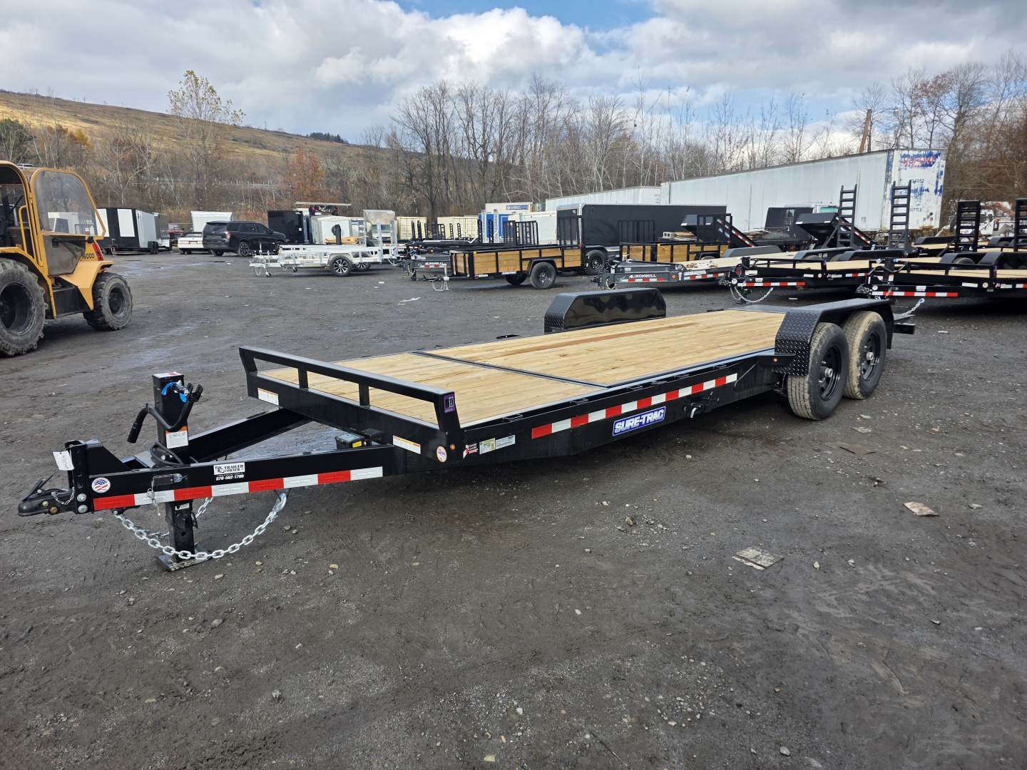New 2026 Sure-Trac 7X18+4 14K SPLIT TILT Equipment Trailer