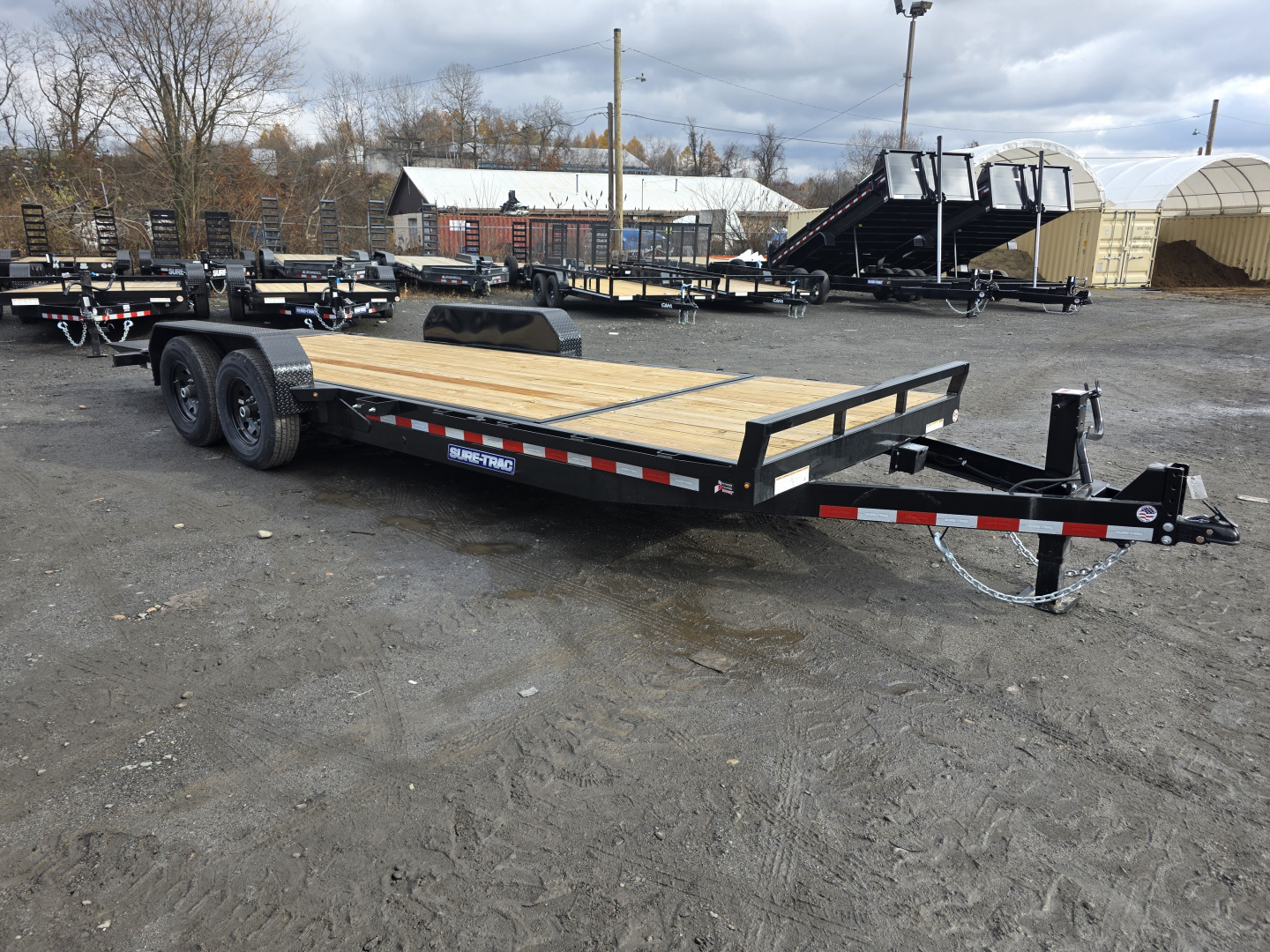 New 2026 Sure-Trac 7X18+4 14K SPLIT TILT Equipment Trailer