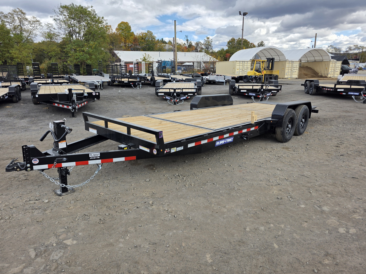 New 2026 Sure-Trac 7X18+4 14K SPLIT TILT Equipment Trailer