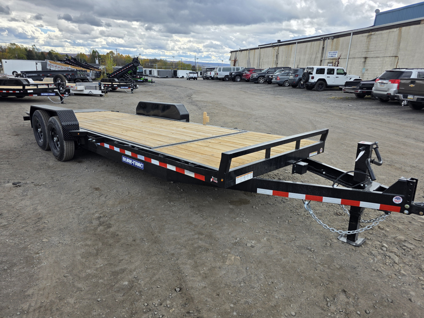 New 2026 Sure-Trac 7X18+4 14K SPLIT TILT Equipment Trailer