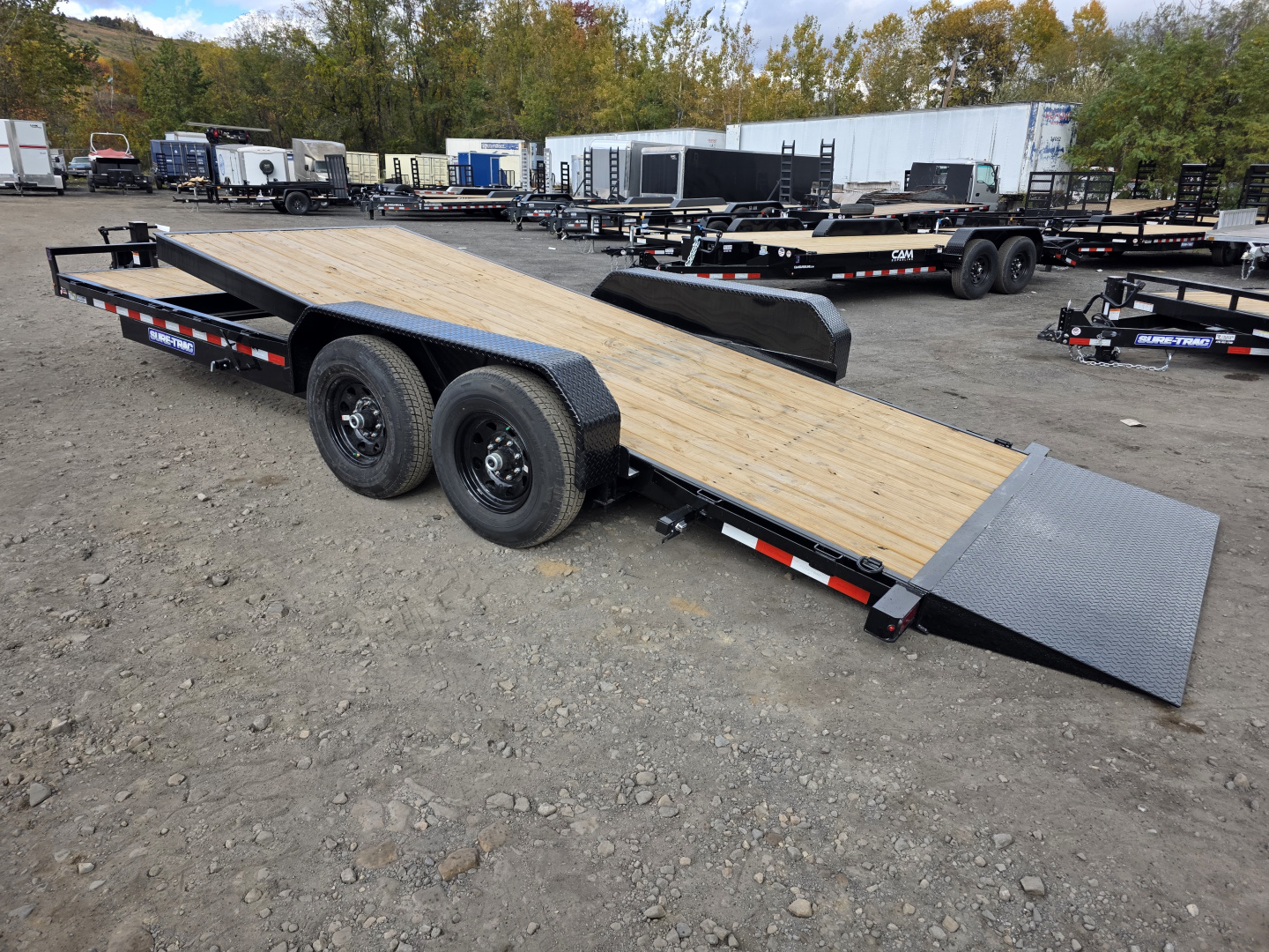 New 2026 Sure-Trac 7X18+4 14K SPLIT TILT Equipment Trailer