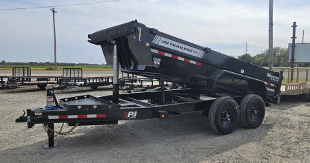 New 2026 PJ Trailers 83" x 14' Telescopic Dump Trailer