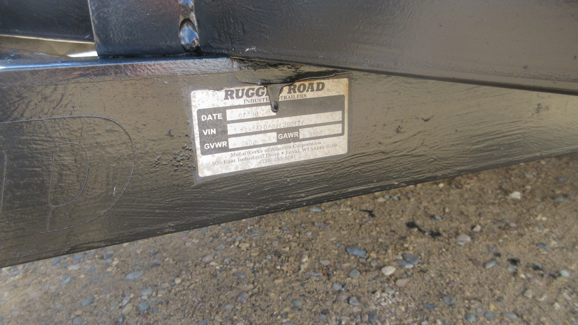 Used 2000 Other Rugged Road Tilt Utility Trailer