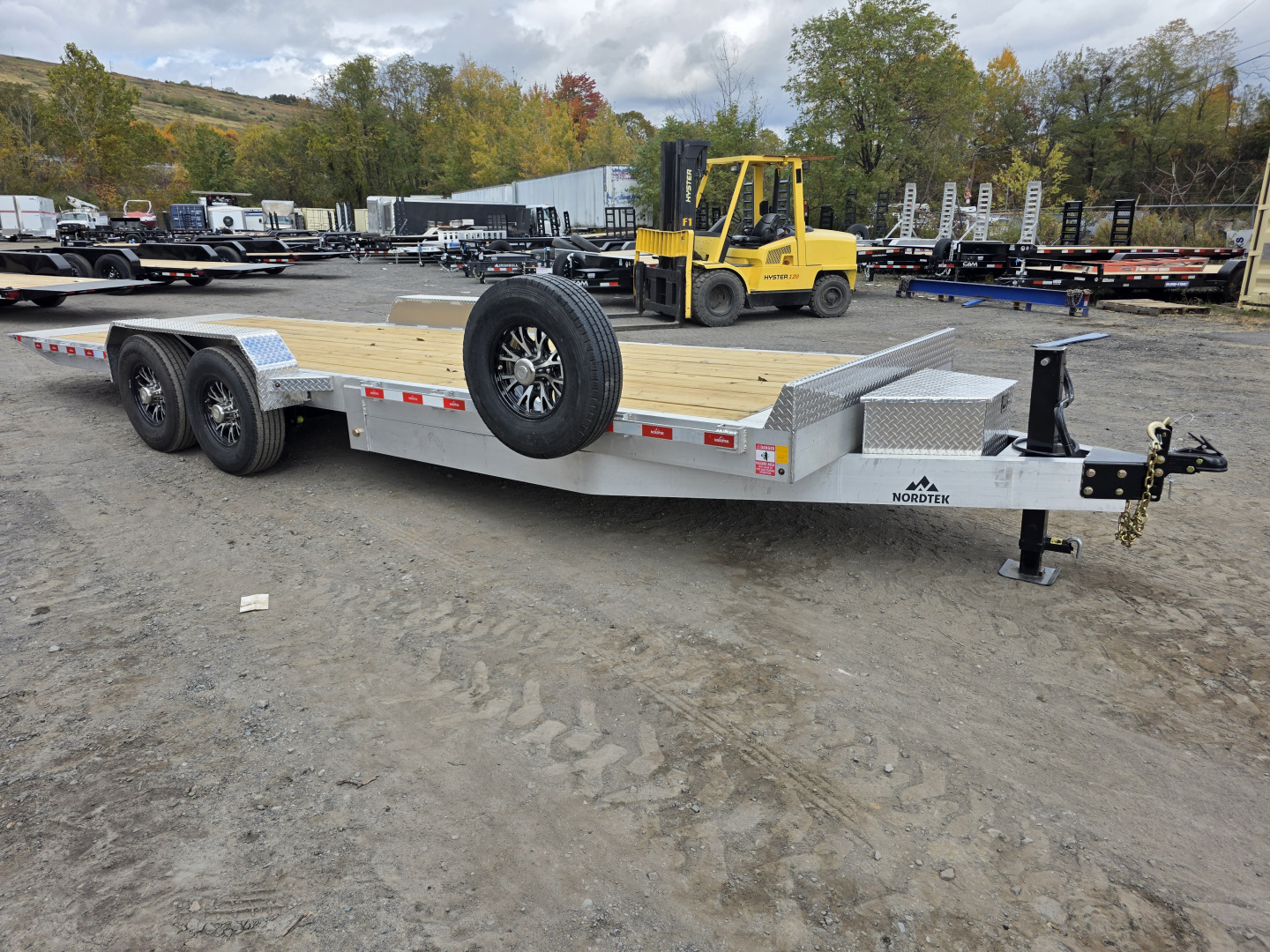 New 2026 Nordtek 82X24 16K ALUMINUM POWER TILT Equipment Trailer