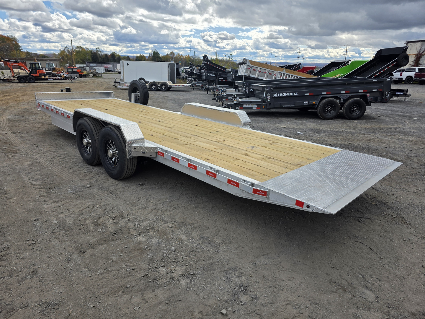 New 2026 Nordtek 82X24 16K ALUMINUM POWER TILT Equipment Trailer