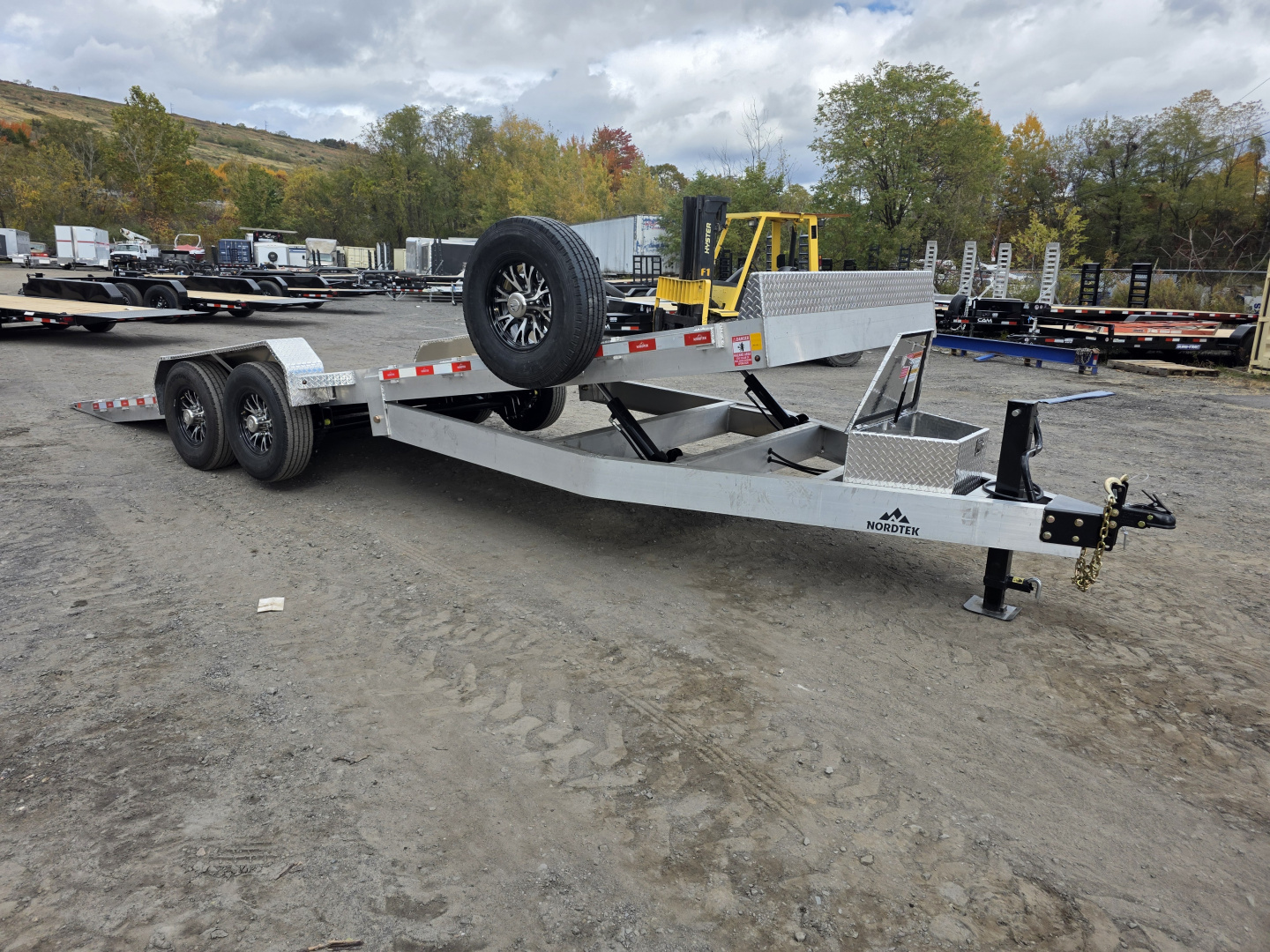 New 2026 Nordtek 82X24 16K ALUMINUM POWER TILT Equipment Trailer