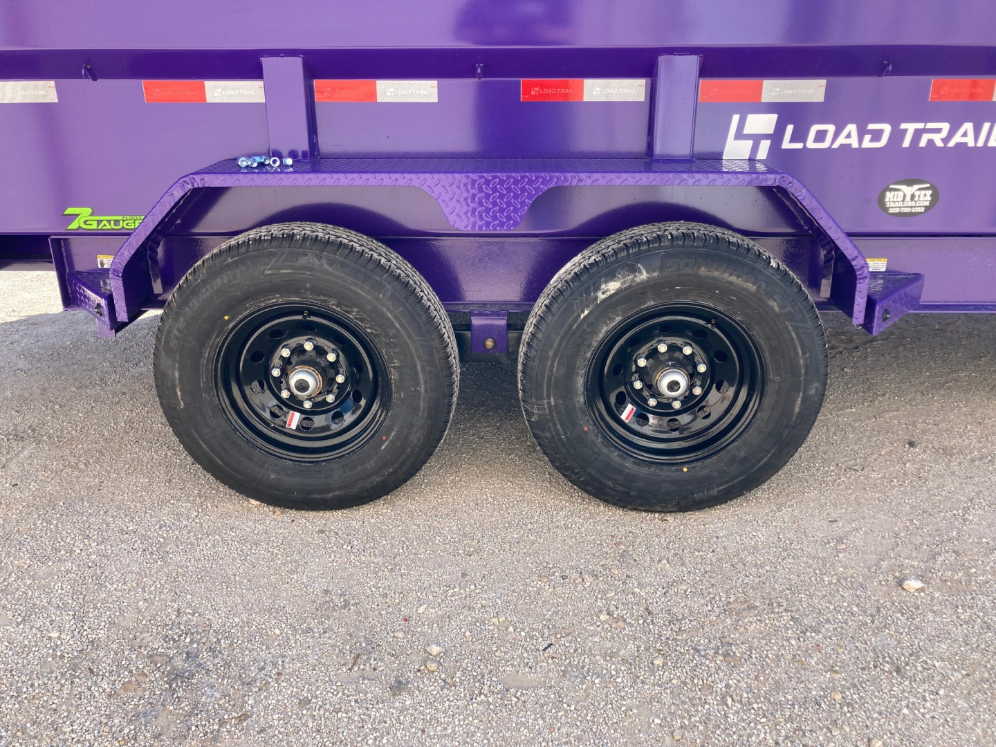 New 2026 Load Trail DT 14' x 83" Tandem Axle Dump Low-Pro Dump Trailer (Purple)
