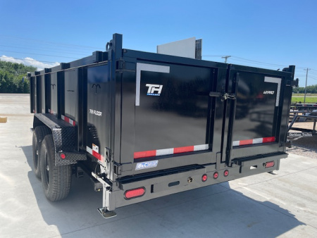 New 2026 TOP HAT 83X16 BUMPER PULL DUMP TRAILER, (2)7000#AXLES, GVWR 14000# 2' SIDE WALLS