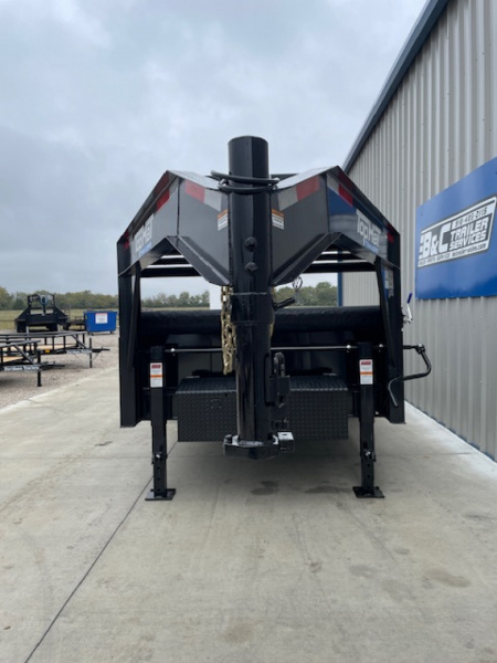 New 2026 TOP HAT 83X16 GOOSENECK DUMP TRAILER, (2) 7000lb AXLES, GVWR 14000lbs, 2' SIDE WALLS