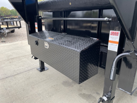 New 2026 TOP HAT 83X16 GOOSENECK DUMP TRAILER, (2) 7000lb AXLES, GVWR 14000lbs, 2' SIDE WALLS