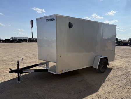 New 2026 Compass 6'x12' Enclosed Cargo Trailer - Indigo DLX