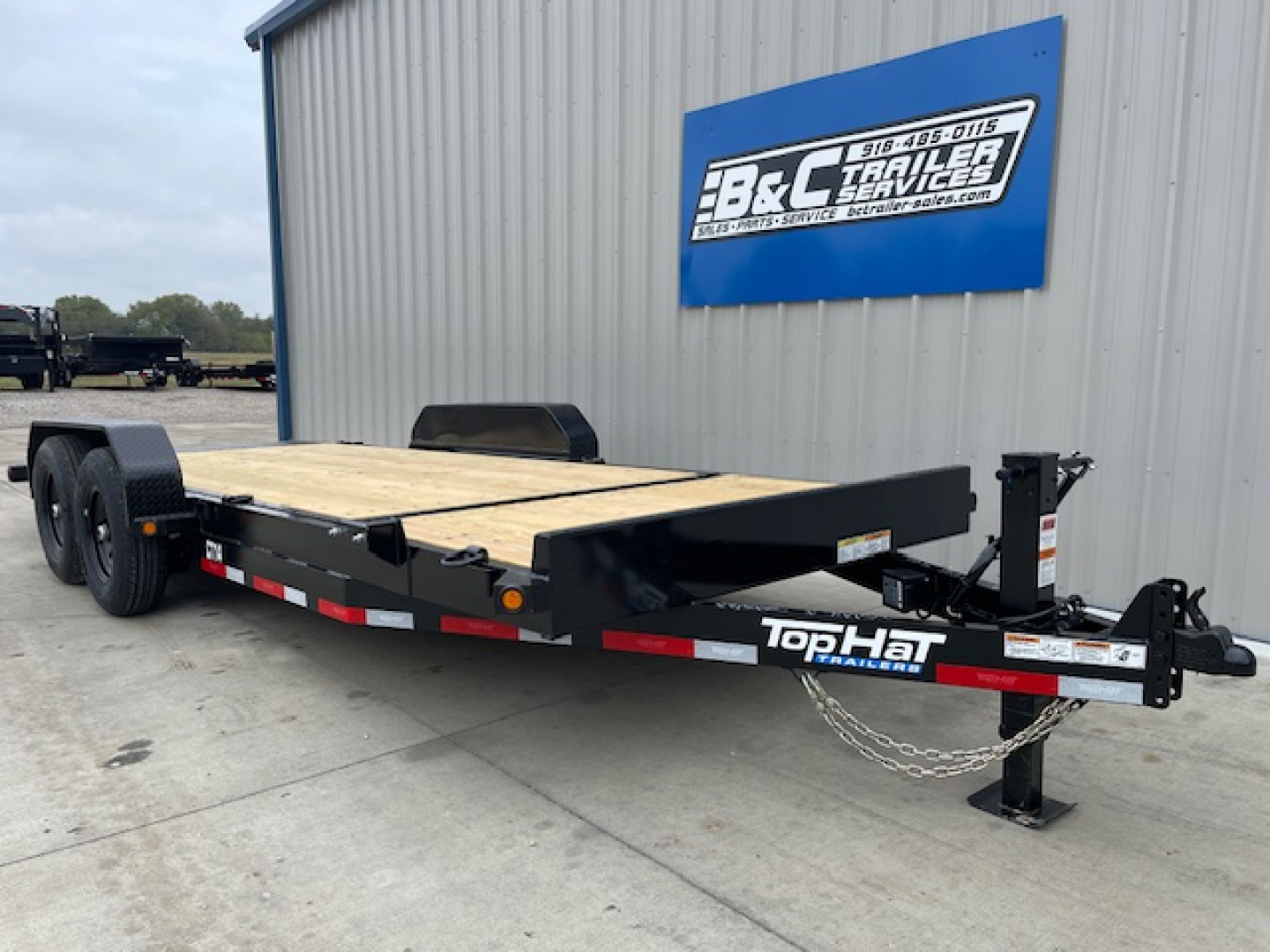 New 2026 TOP HAT 83X20 BUMPER PULL TILT DECK CAR / EQUIPMENT HAULER, (2)7000lb AXLES, 14,000 GVWR