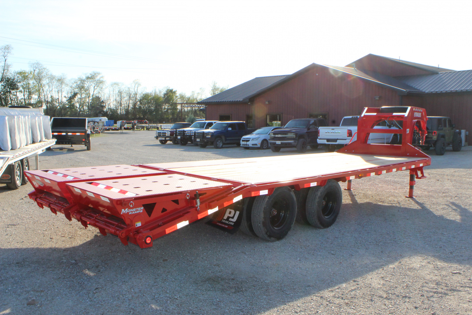 New 2026 PJ Trailer LD 25' Gooseneck Flatbed Trailer