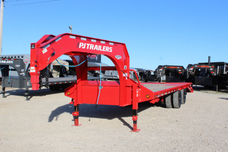 New 2026 PJ Trailer LD 25' Gooseneck Flatbed Trailer