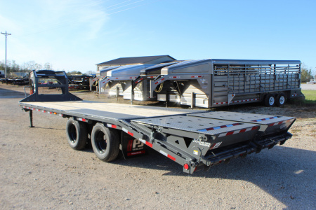 New 2026 PJ Trailers LD 26' Gooseneck Flatbed Trailer