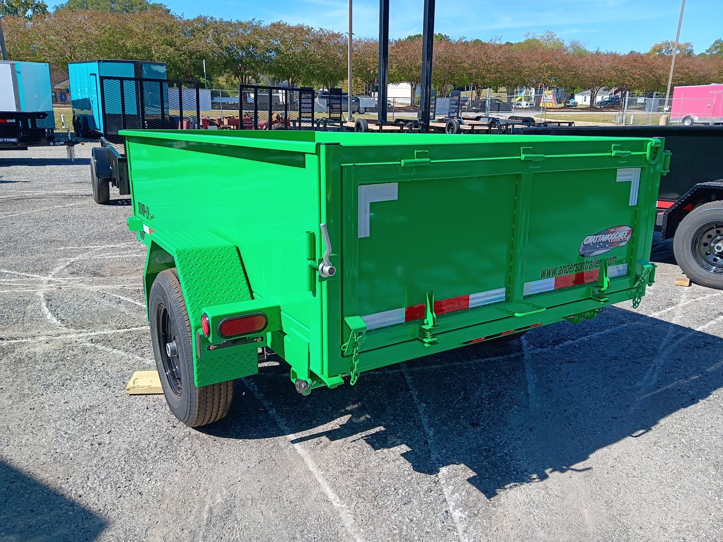 New 2025 ANDERSON MANUFACTURING 5X10SA 5K SINGLE RAM Dump Trailer