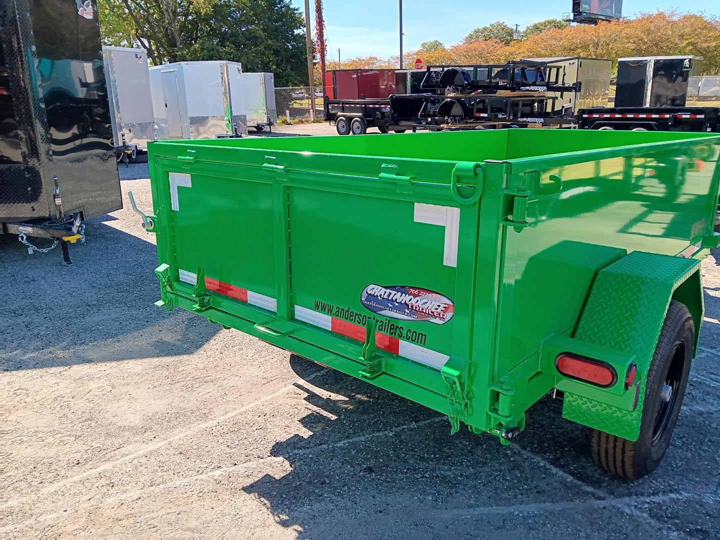 New 2025 ANDERSON MANUFACTURING 5X10SA 5K SINGLE RAM Dump Trailer