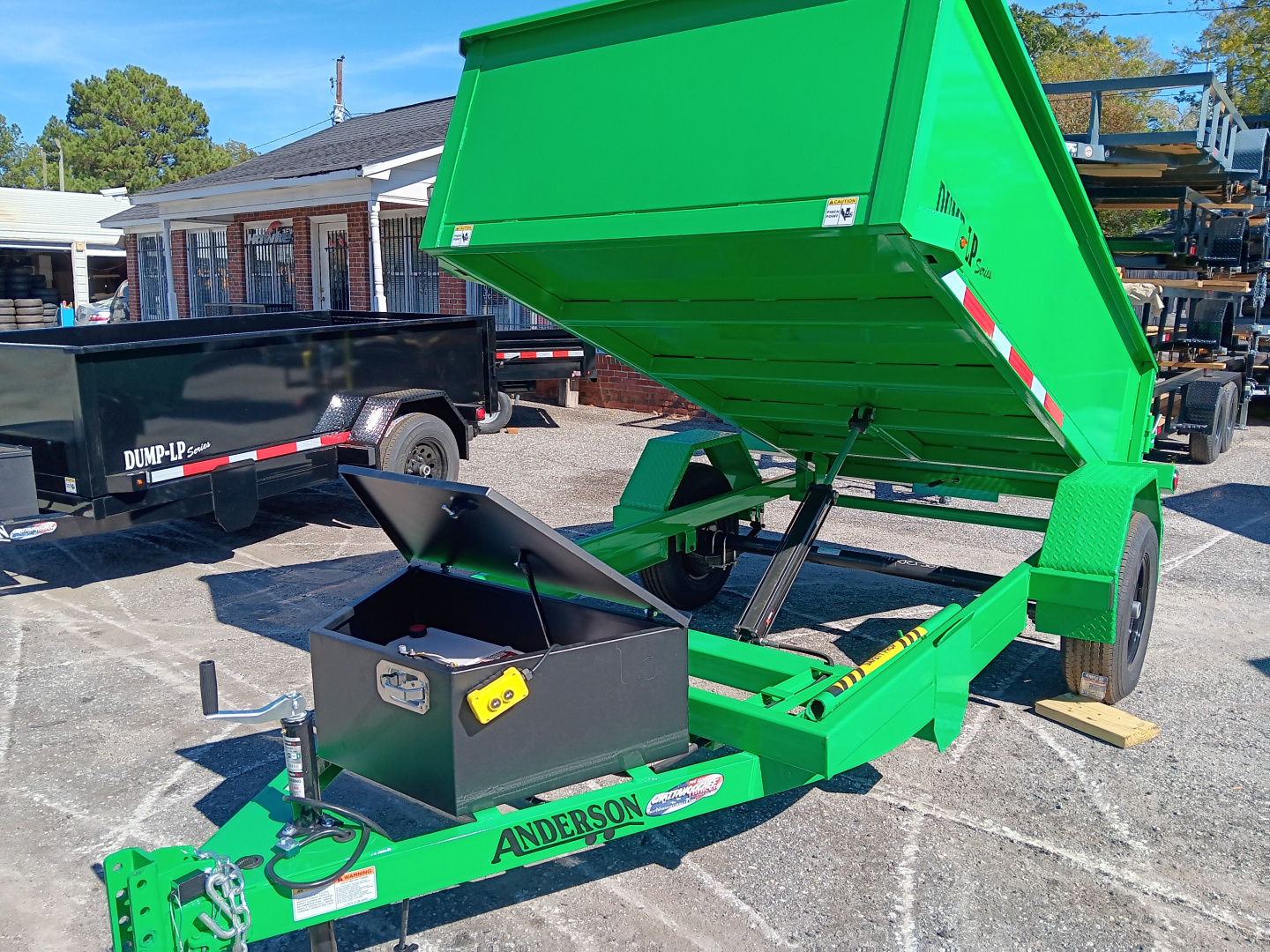 New 2025 ANDERSON MANUFACTURING 5X10SA 5K SINGLE RAM Dump Trailer