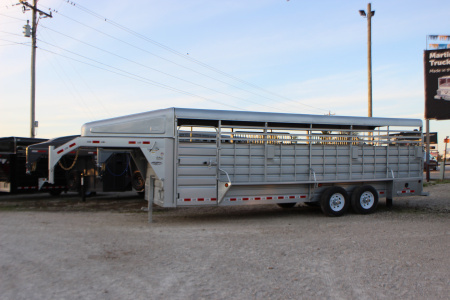 New 2025 GR Trailers 6.8x24 Gooseneck Livestock Trailer