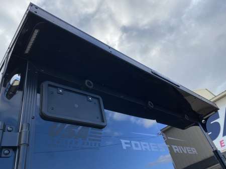 New 2026 Lightning Trailers 7X19 Aluminum 2-Place w/7ft Height Radar Pkg & Black Out Pkg Snowmobile Trailer