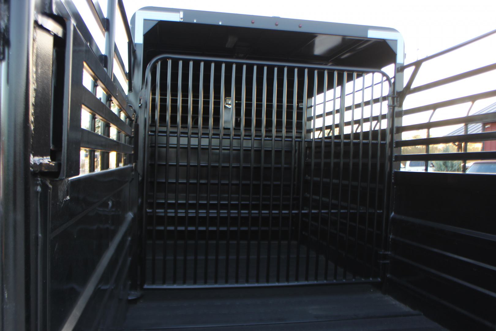 New 2025 GR Trailer 6.8 x 16 Gooseneck Half -Top Livestock