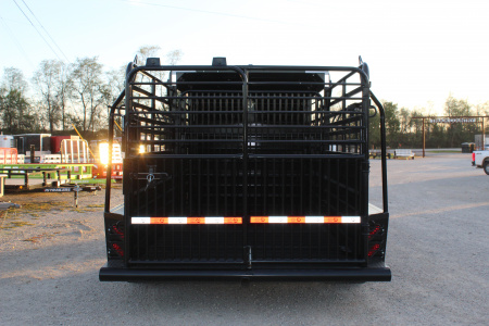 New 2025 GR Trailer 6.8 x 16 Gooseneck Half -Top Livestock