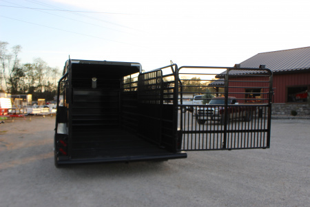 New 2025 GR Trailer 6.8 x 16 Gooseneck Half -Top Livestock