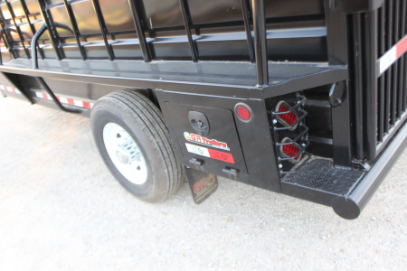 New 2025 GR Trailer 6.8 x 16 Gooseneck Half -Top Livestock
