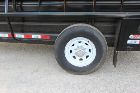 New 2025 GR Trailer 6.8 x 16 Gooseneck Half -Top Livestock