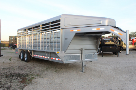 New 2025 GR Trailers 6.8x24 GN Livestock Trailer