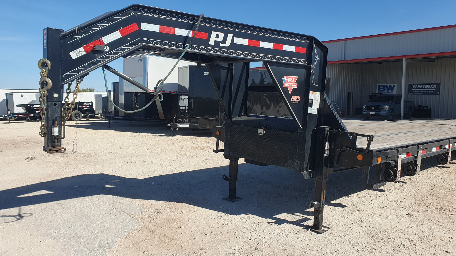 Used 2021 PJ 102''x40' GN Flatdeck w/ Monster Ramps