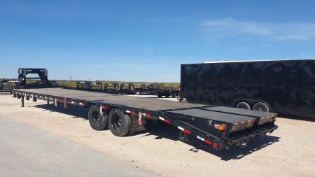 Used 2021 PJ 102''x40' GN Flatdeck w/ Monster Ramps