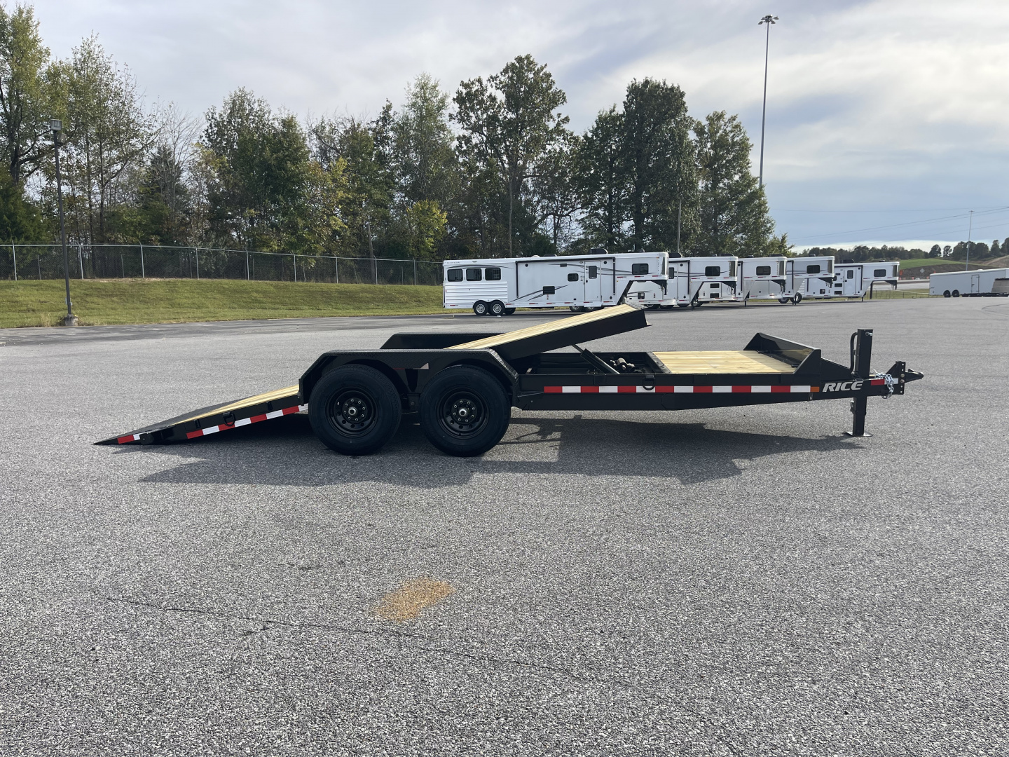 New 2026 Rice Trailers PTH20-TILT Flatbed Trailer