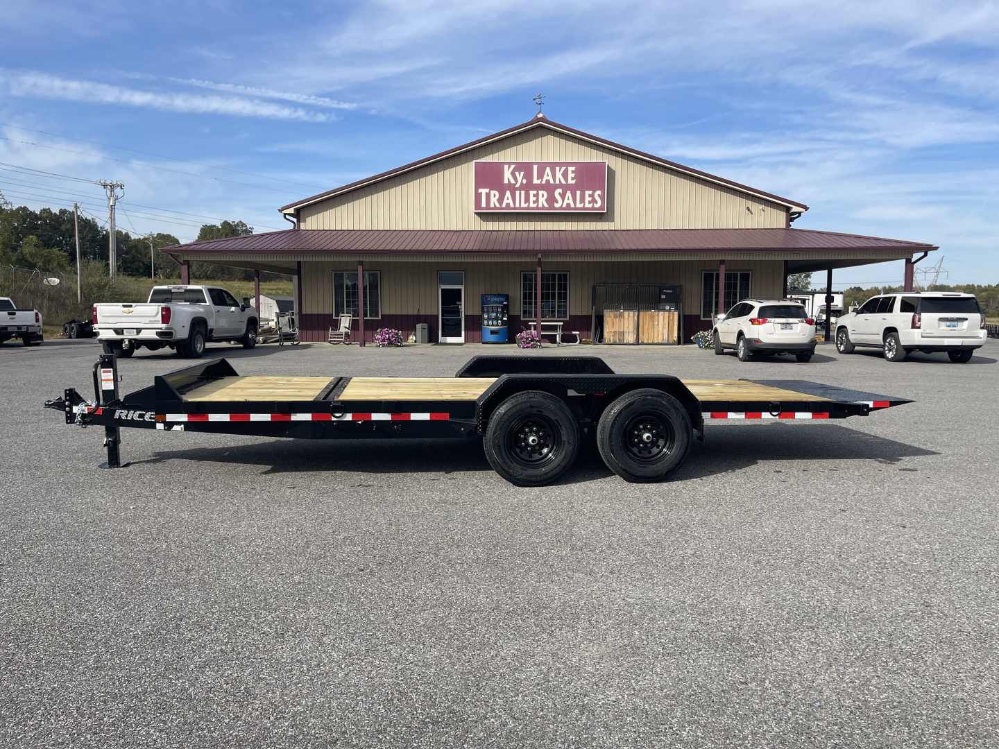 New 2026 Rice Trailers PTH20-TILT Flatbed Trailer