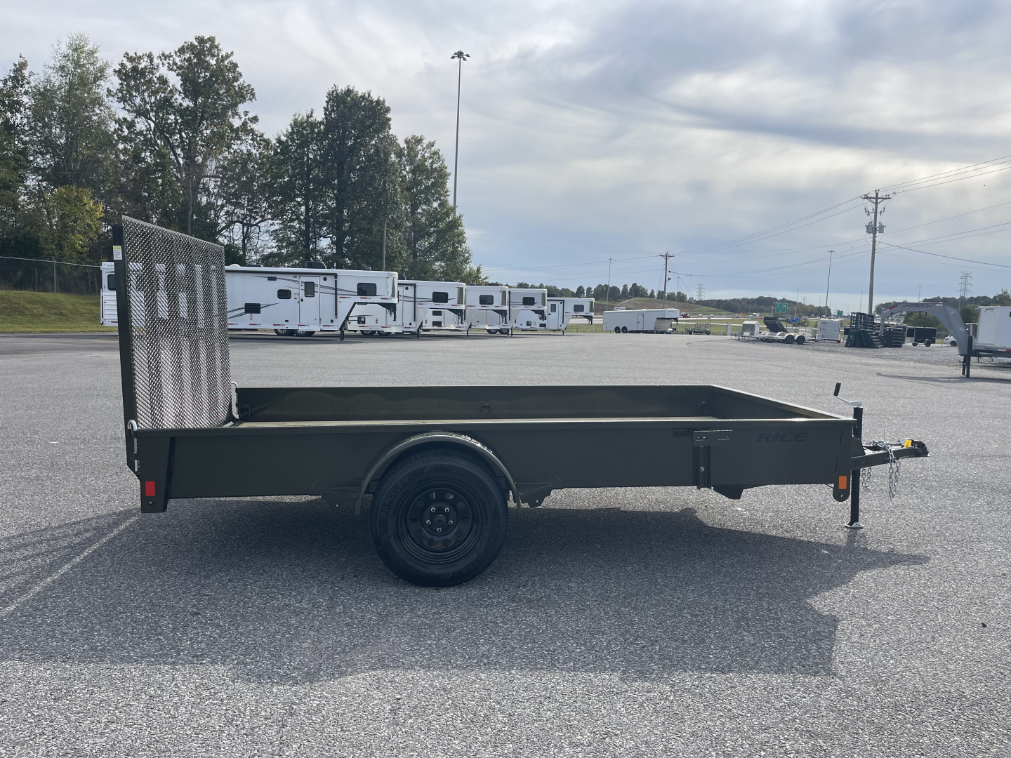 New 2026 Rice Trailers SST7612 Utility Trailer