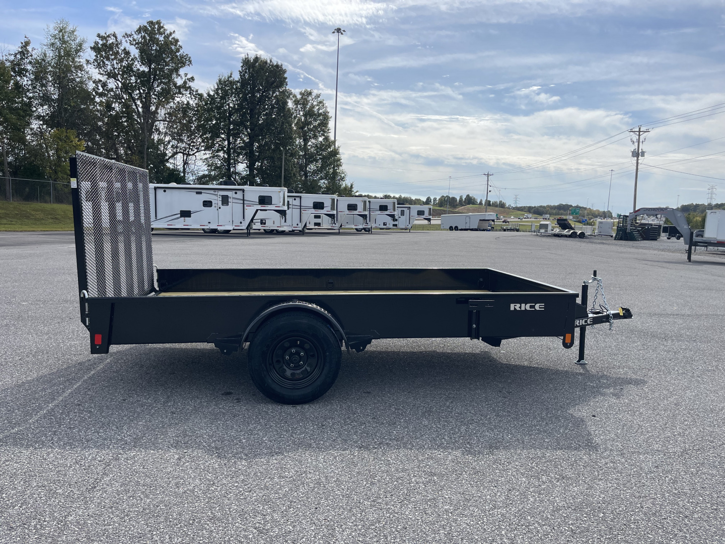 New 2026 Rice Trailers SST7612 Utility Trailer